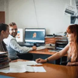 People in office