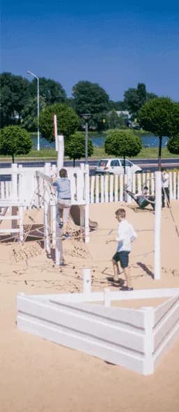 Playground with sand