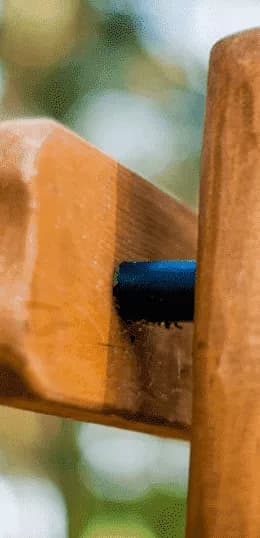 Wooden piece of playground