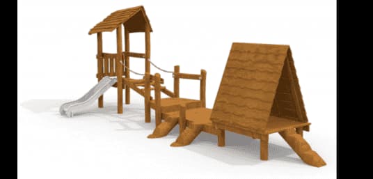 Wooden playground